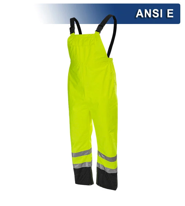 Relaxed Glamour Style Safety Rain Pants Lightweight Waterproof Hi Vis 2-Tone