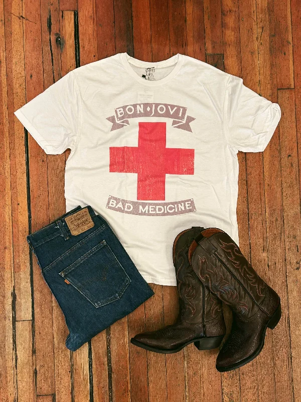 Casual Wear Looks Bon Jovi Bad Medicine T-Shirt