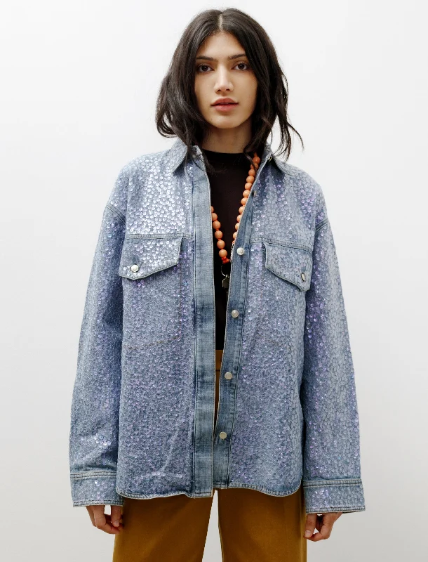 Raehmon Sequin Denim Shirt