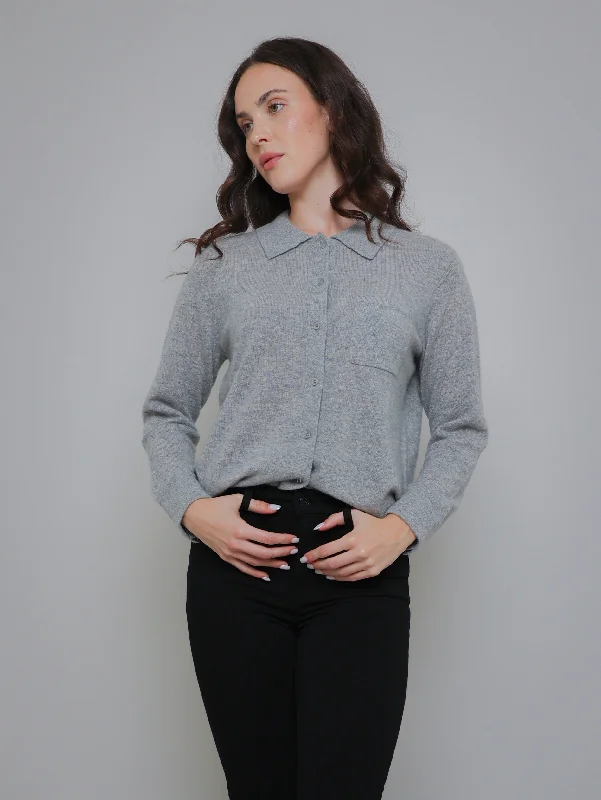 Cashmere Shirt - Grey Heather