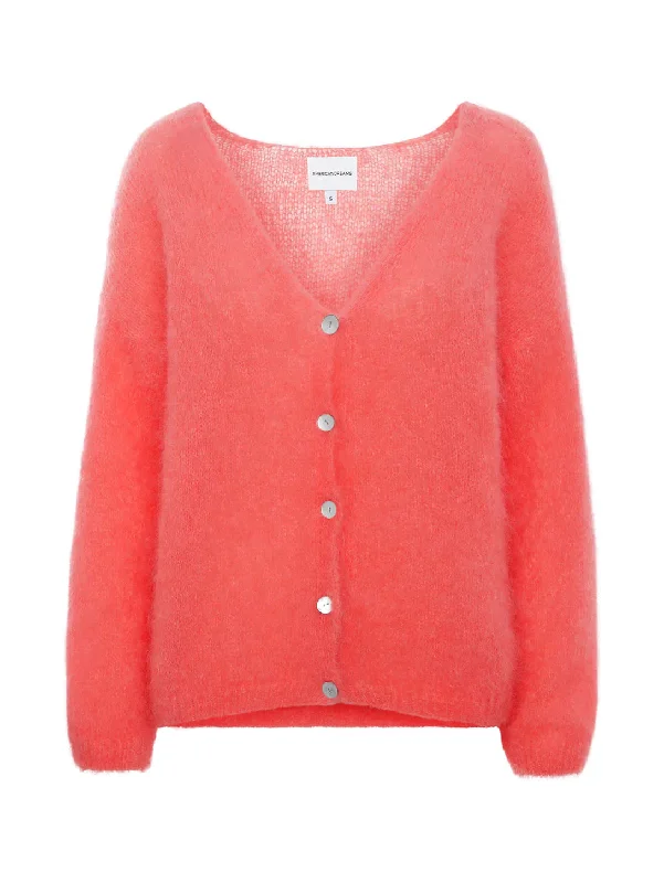 Cornelia Cardigan - Coral Red