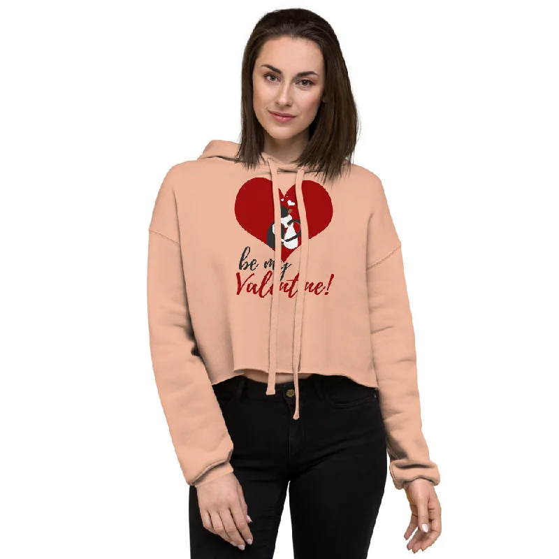 Valentine Crop Hoodie