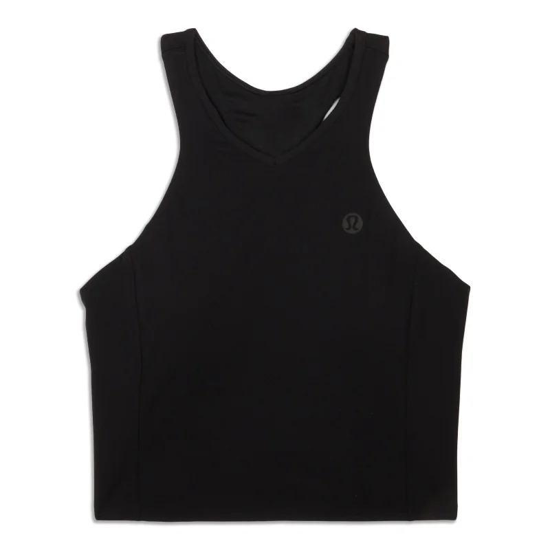 Cropped V-Neck Tennis Tank Top - Resale