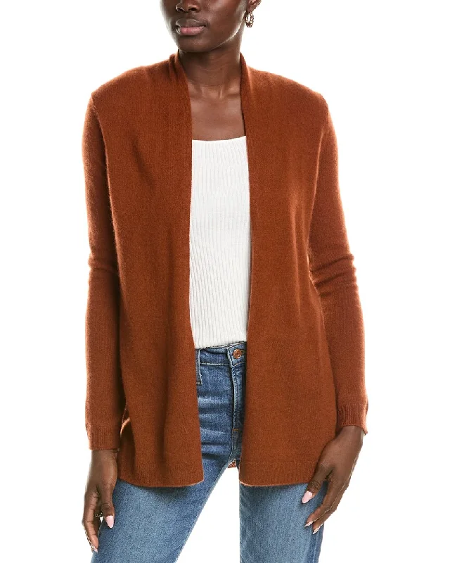 sofiacashmere Cashmere Drape Cardigan