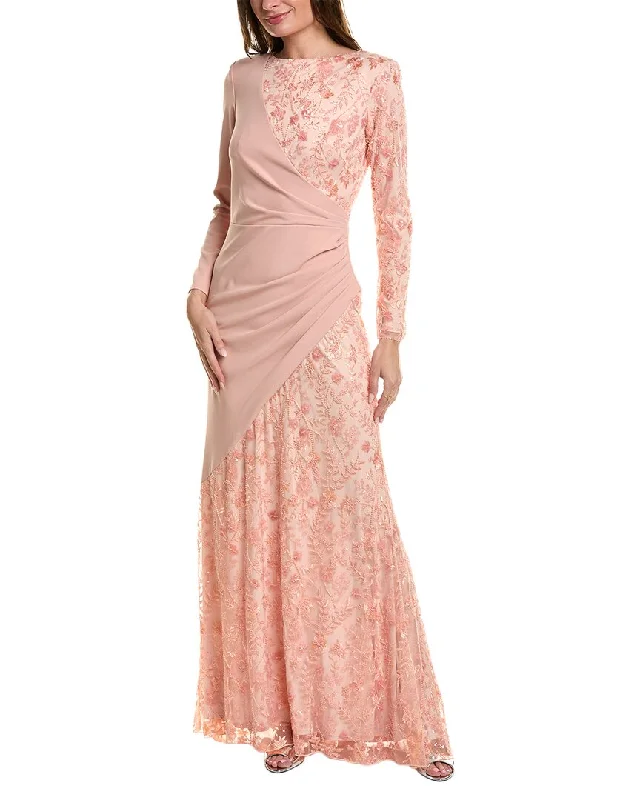 Tadashi Shoji Floral Gown