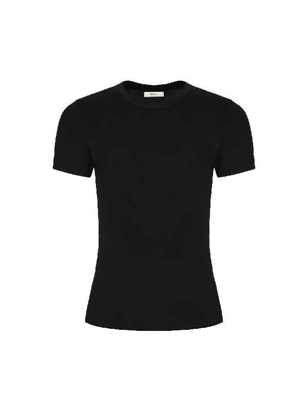 Women's 365 Cotton-Stretch T-shirt—black