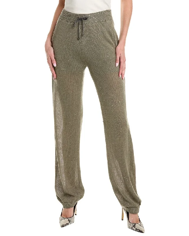 Brunello Cucinelli Linen & Silk-Blend Pant