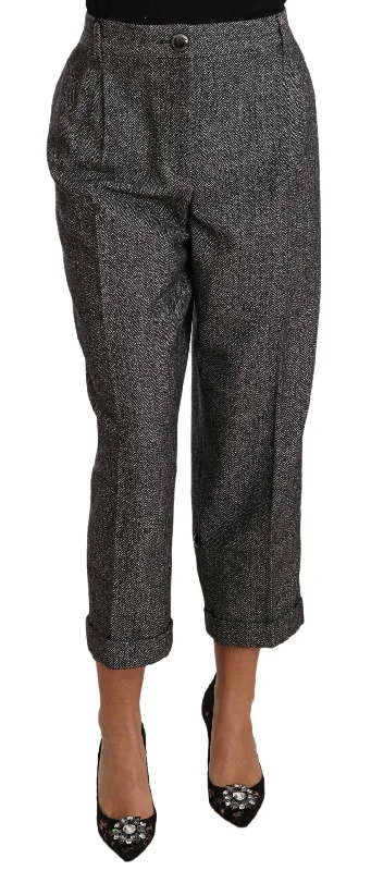 Dolce & Gabbana Elegant  Wool-Blend Women's Trousers