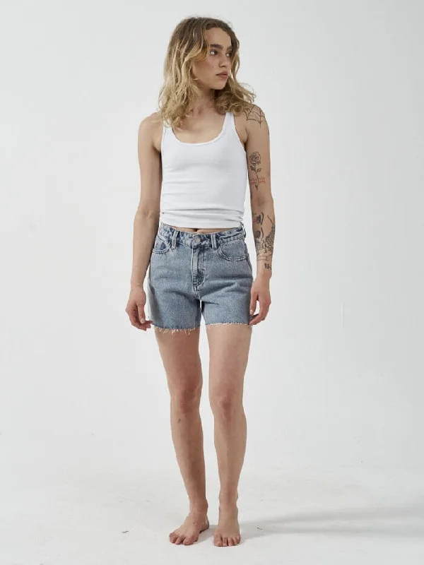 Erica Mid Rise Short - Garage Blue