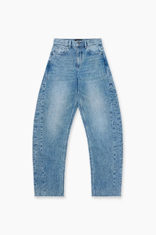 PENELOPE BARREL JEAN  | MEDIUM WASH