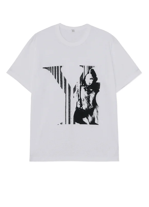 [Y's x MAX VADUKUL]PICTURE PIGMENT SHORT SLEEVE T-SHIRTS