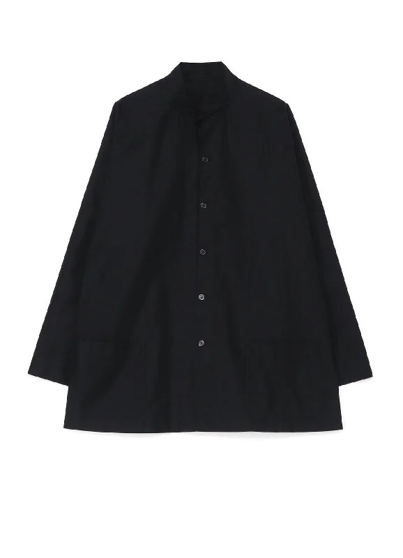 [Y's-Black Name]BLACK TWILL CHINA SHIRT