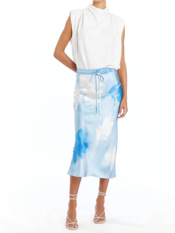 Epsy Midi Skirt In Frost Rose