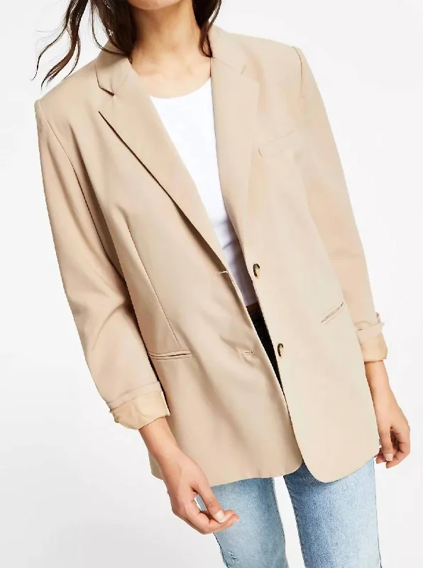 Felix Two-Button Blazer In Toast