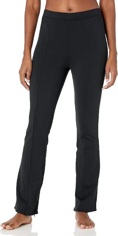 High Waist Zip It Flare Legging In Black