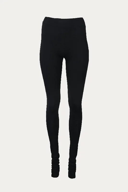 Jules Jersey Stacked Legging In Black