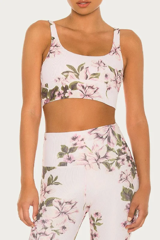 Leah Top In Pink Floral