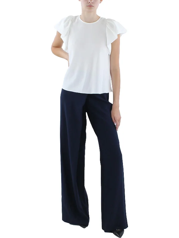 Womens 2 PC Surplice Jumpsuit