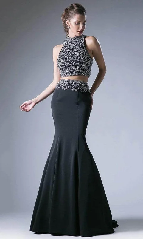 Ladivine 11574 - Two Piece Beaded Mermaid Gown