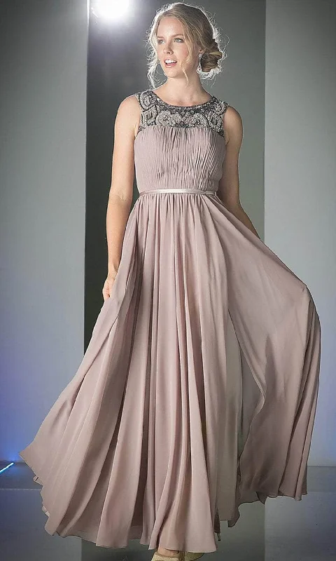 Ladivine 1588 - Embellished A-Line Evening Dress